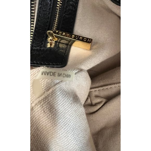 ♦️♦️  TORY BURCH AUTHENTIC BLACK BOMBE ELLA SATCHEL ♦️♦️ - Picture 12 of 16